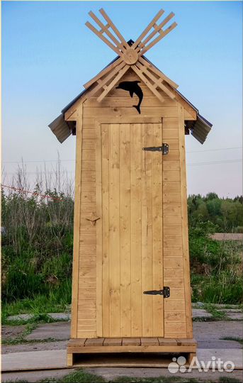 Дачный туалет деревянный SOX564
