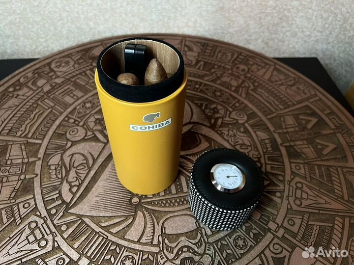 Хьюмидор тубус Cohiba для сигар с увлажнителем