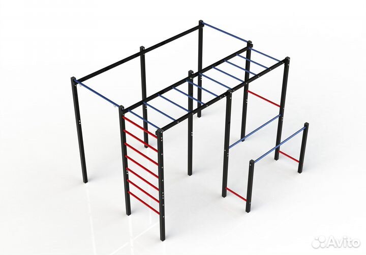 Уличная спортивная площадка турники брусья качели