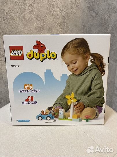 Lego duplo ветряная трубина и электромобиль