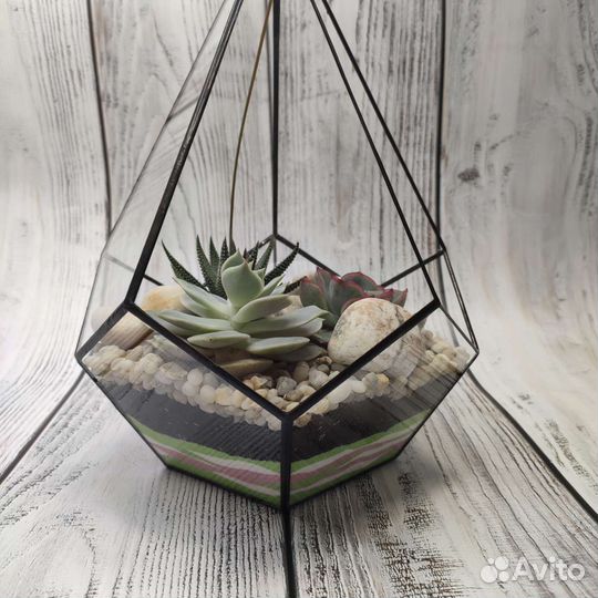 Флорариум, подарок, декор, цветы