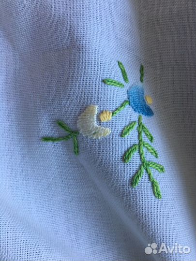 Скатерть винтаж лен хлопок Италия