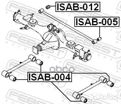 Сайлентблок isab-005 isab-005 Febest