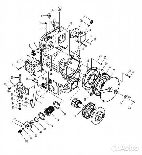 Прокладка крышки кпп - 29050011331 (sdlg)