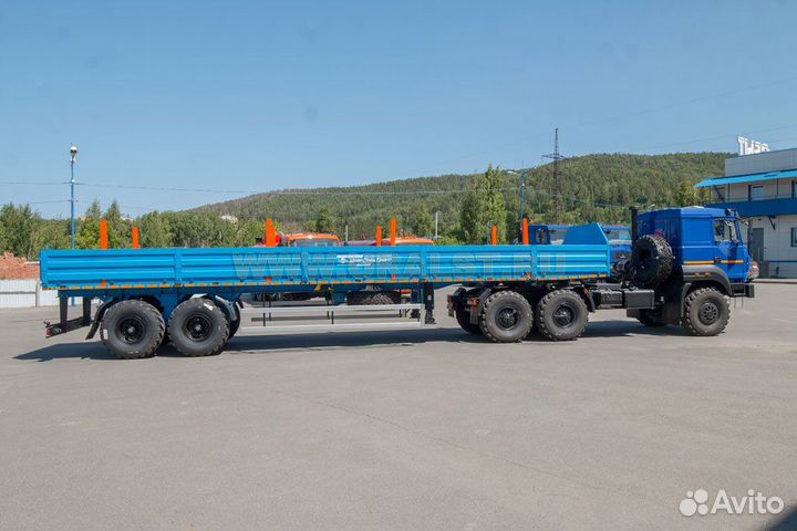 Полуприцеп бортовой УралСпецТранс ППБ 20Б-21-12К-03 УСТ 9465, 2023