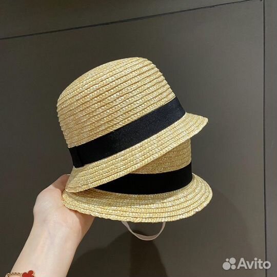 Соломенная шляпа детская