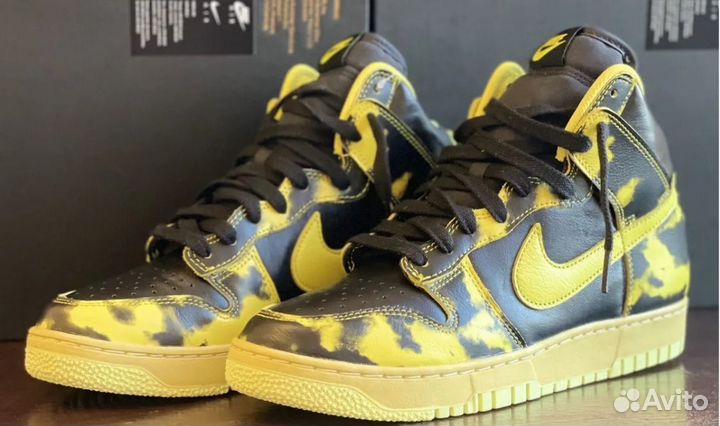 Nike dunk clearance high yellow black