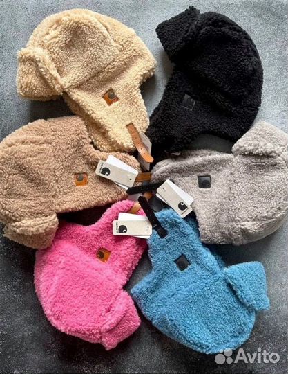 Шапка ушанка carhartt