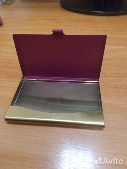 Визитница металлическая