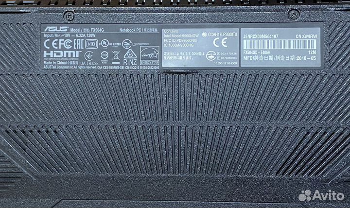 Ноутбук Asus fx504gd