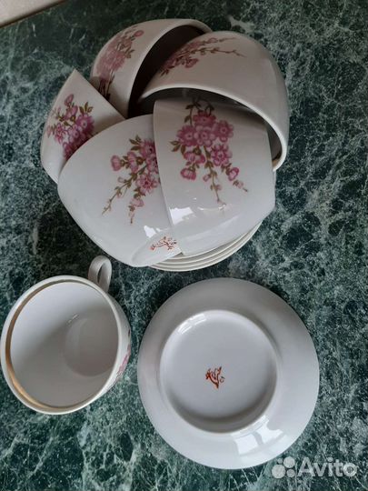 Чайные пары 6шт 1с