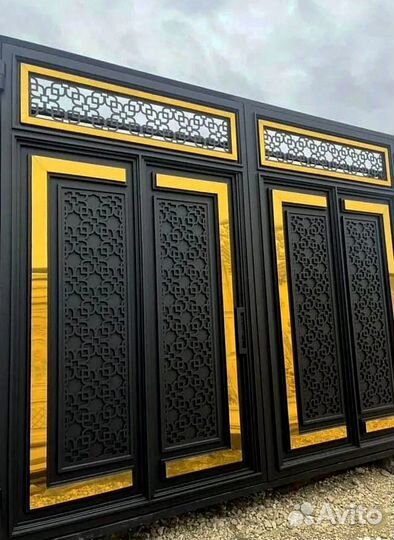 Ворота в Махачкале черные на заказ