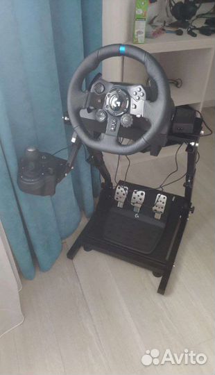 Игровой руль logitech g923 со станиной и кпп