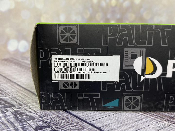 RTX 4060 8Gb Palit Dual, Новая