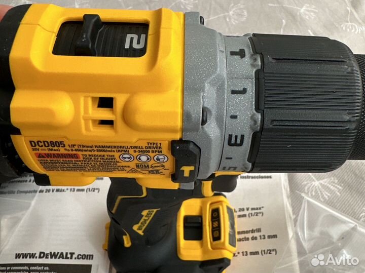 Шуруповерт ударный DeWalt dcd805 Мексика оригинал