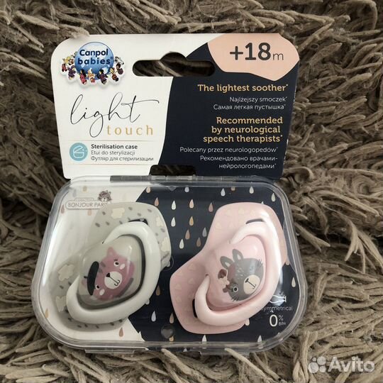 Новые Соски пустышки Canpol babies 2шт +18мес