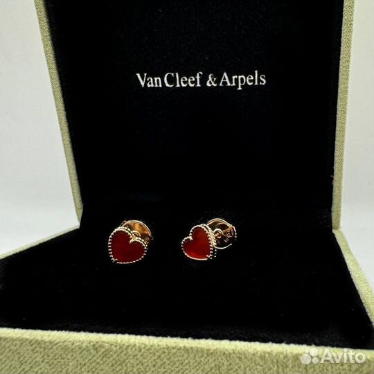 Серьги van cleef(премиуи)