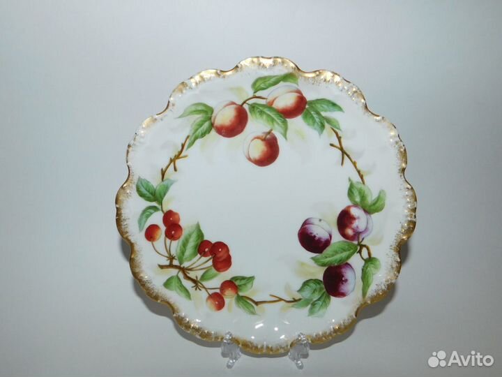 Старинная декоративная тарелка Limoges
