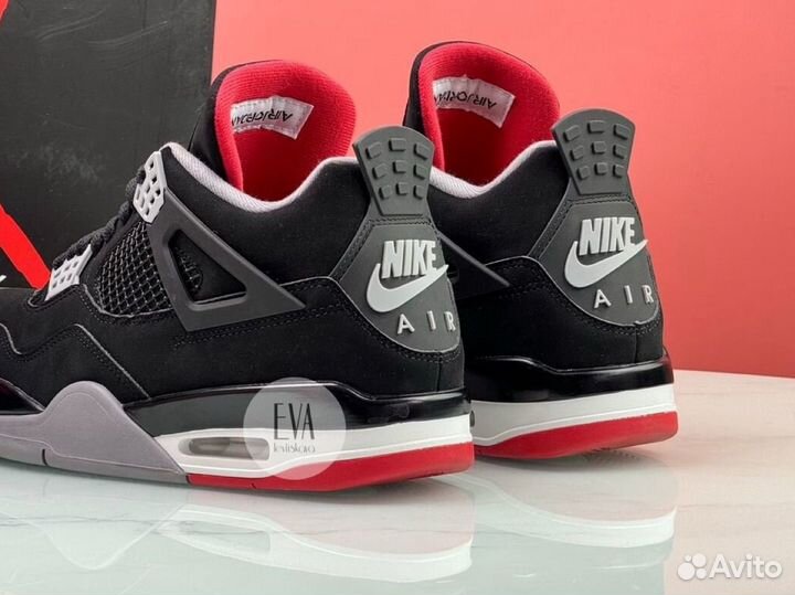 Кроссовки Nike Air Jordan 4 Retro OG 'Bred' 2019