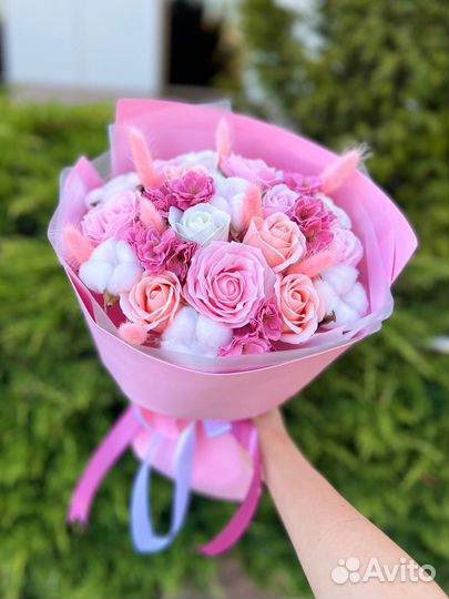 Мыльные розы. Цветы из мыла. Сухоцветы