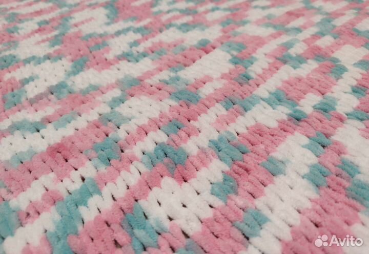 Плед детский вязаный новый