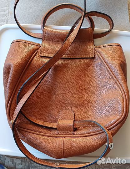 Сумка рюкзак натуральная кожа