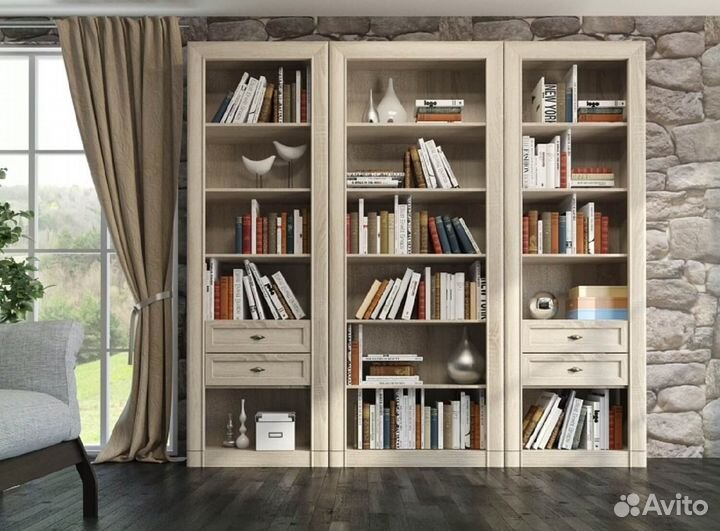 Книжные полки библиотека