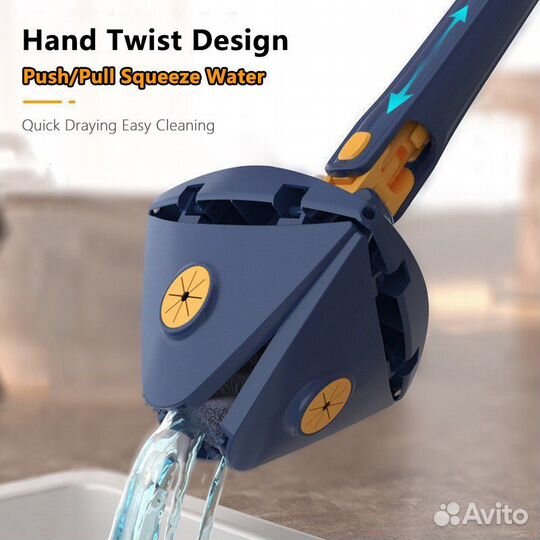 Швабра треугольная с отжимом (Оптом)