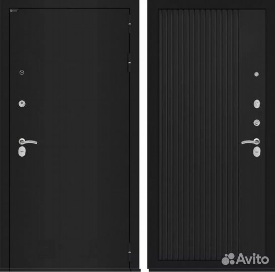 Дверь входная Лабиринт Классик шагрень черная