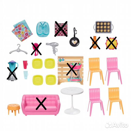 Дом Barbie Малибу с мебелью FXG57