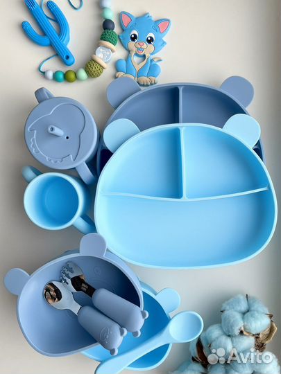 Детская посуда для кормления силиконовая