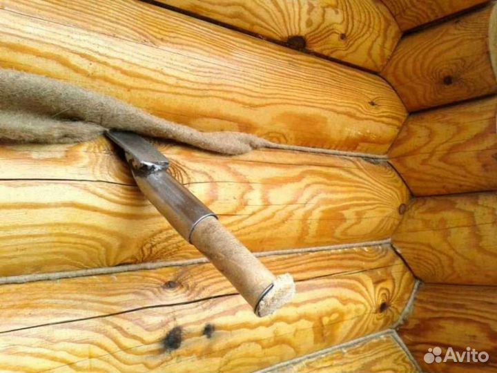 Конопатка сруба