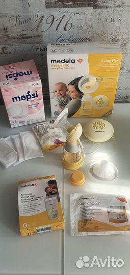 Молокоотсос medela swing flex электрический