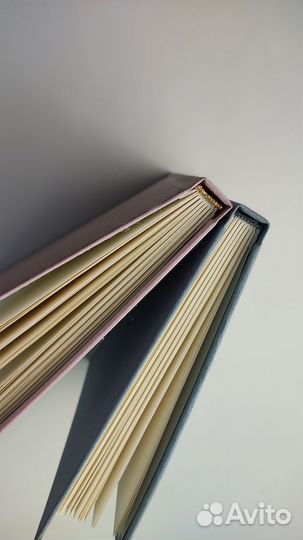 Блокнот в коже и ткани 18х21см