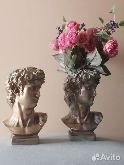 Вазочка голова Давида декор интерьера