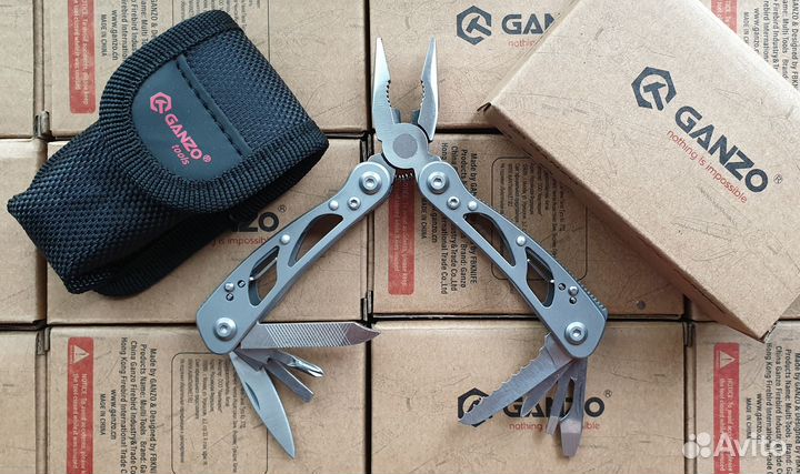 Мультитул компактный Ganzo G104S + чехол новый