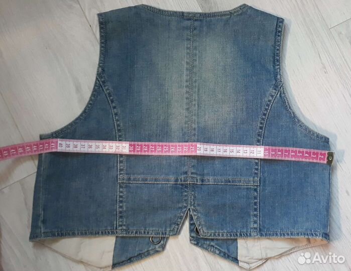 Жилет джинсовый размер 158 р. 40 - 42