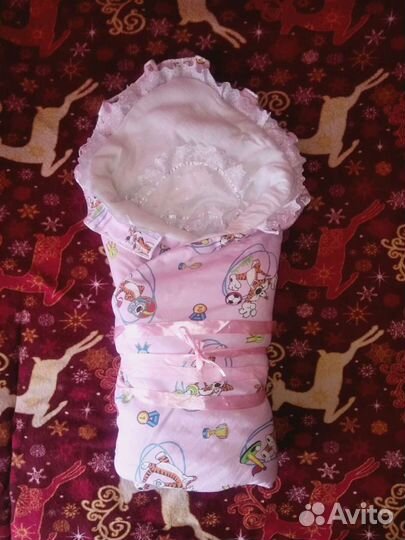 Конверт на выписку для девочки зима