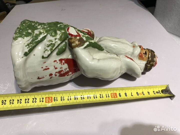 Старинный редкий довоенный фарфоровый Дед Мороз