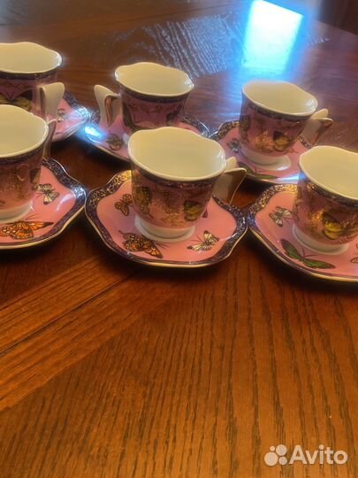 Кофейный сервиз из фарфора Yamasen, Япония