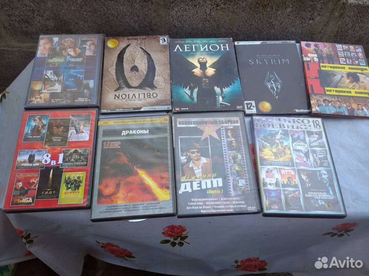 Двд диски фильмы и пк игры