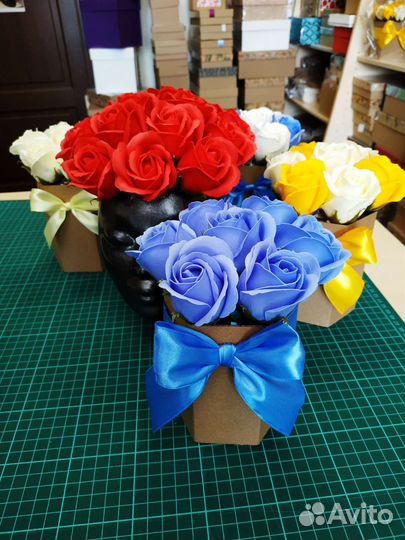 Букет из мыльных роз кеф