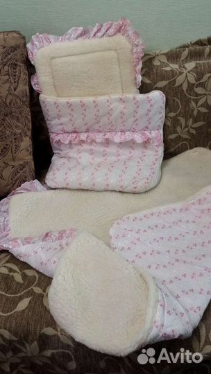 Одеяло конверт на овчине на выписку