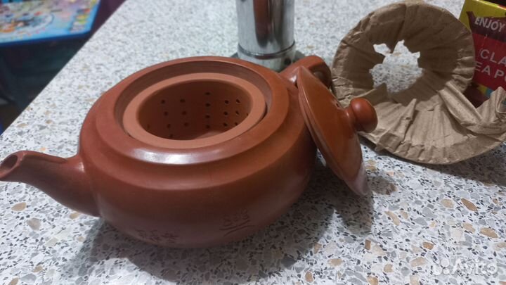 Китайский чайный набор глиняный новый, сервиз