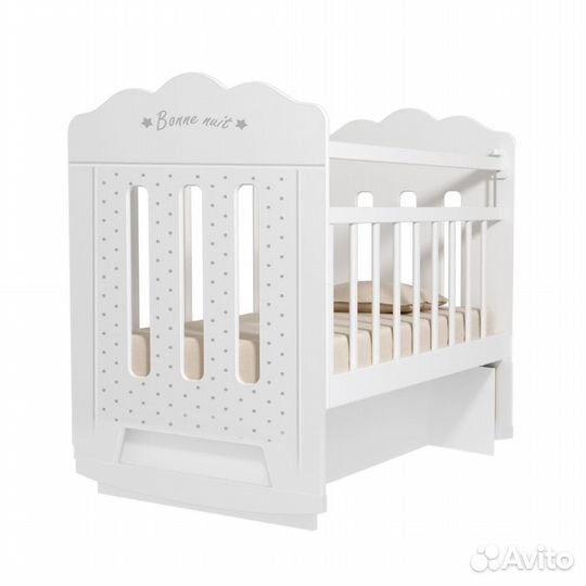 Кровать детская колесо-качалка с маятником