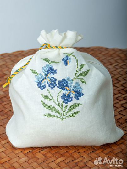 Мешочки льняные для хранения и декора