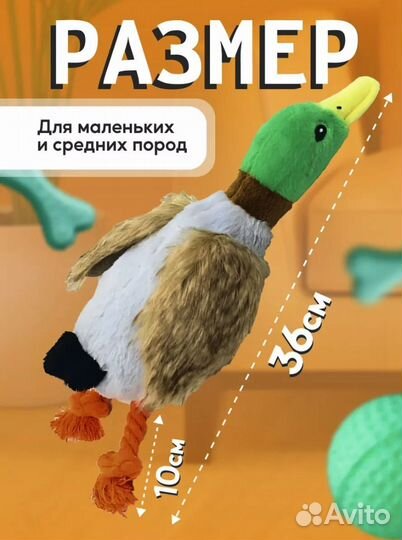 Игрушка для собак утка