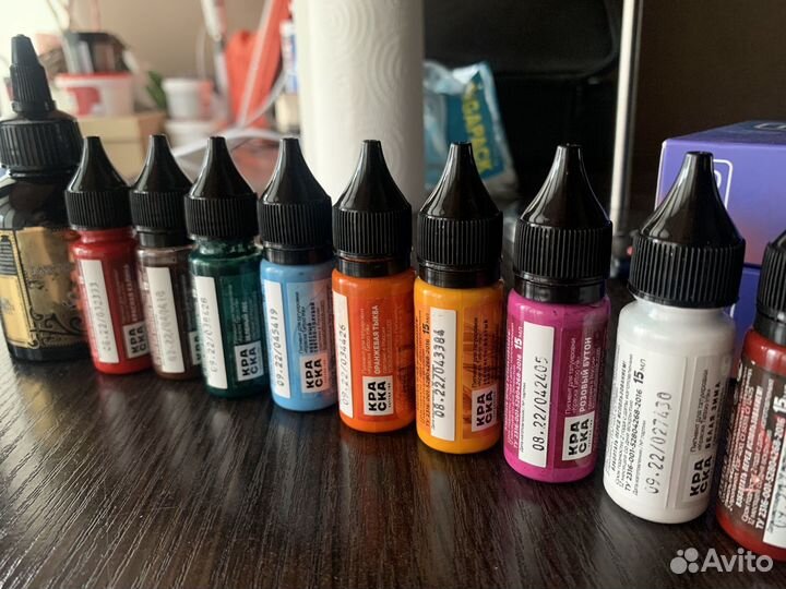 Краска для тату цветная