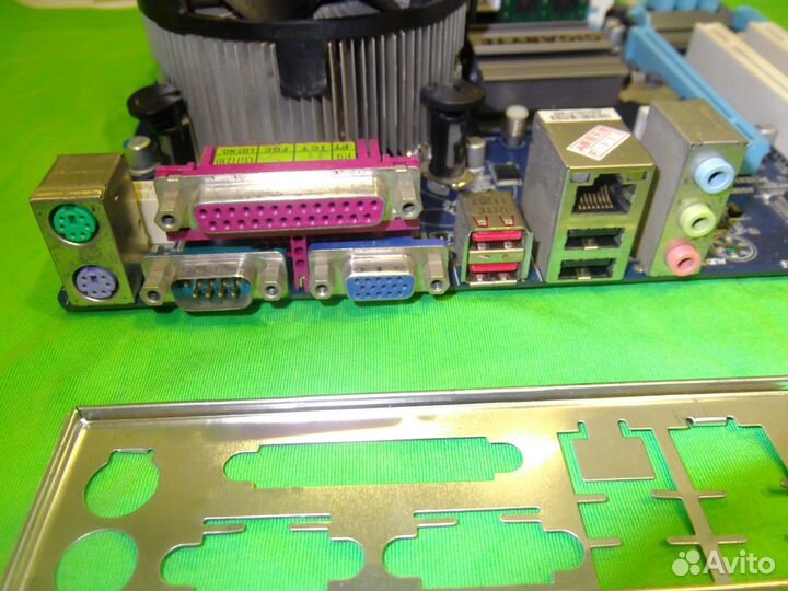 Комплект 4 ядра, 4 гб, материнская плата, кулер