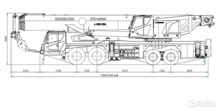 Zoomlion ZTC1000V, 2023